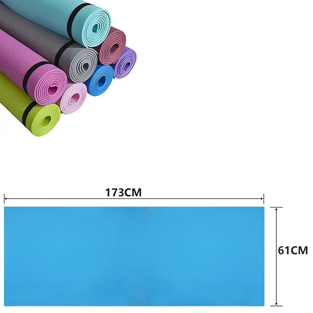 6MM Thick Non-Slip EVA Comfort Foam Yoga Mat for Exercise, Yoga